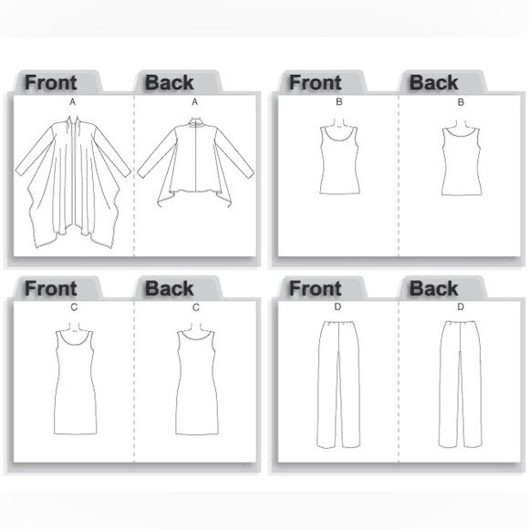 🪡 VOGUE Easy Options Misses’ Jacket, Top, Dress and Pants Sewing Pattern V8138 - Picture 2 of 7